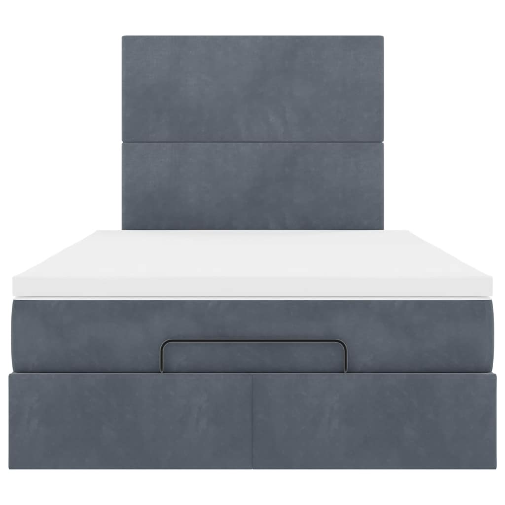 Ottoman bed met matrassen en LED's 120x190cm fluweel is nu te koop bij PeponiXL, paradijselijk wonen!