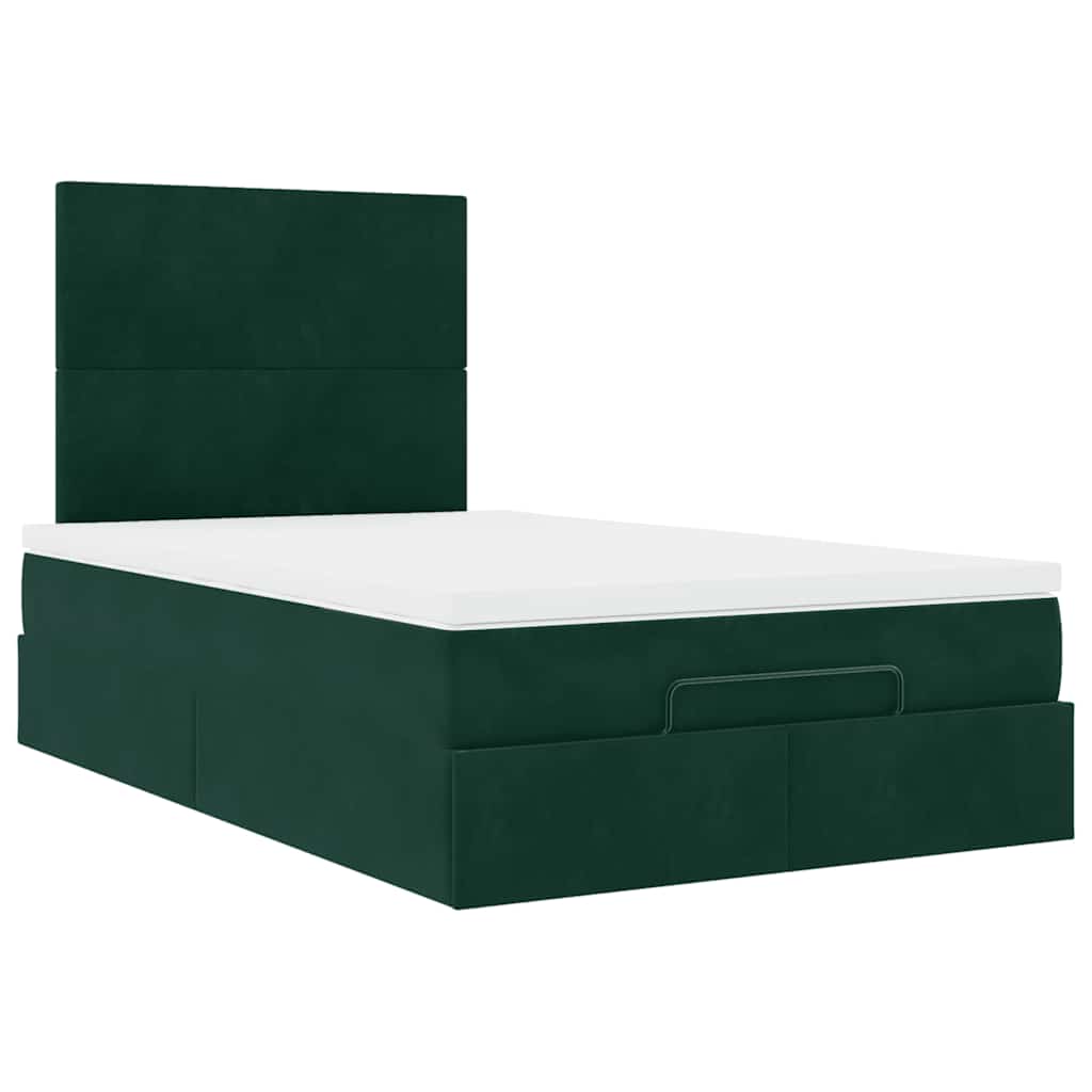 Ottoman bed met matrassen en LED's 120x190cm fluweel is nu te koop bij PeponiXL, paradijselijk wonen!