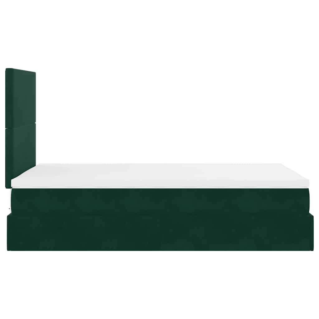 Ottoman bed met matrassen en LED's 120x190cm fluweel is nu te koop bij PeponiXL, paradijselijk wonen!