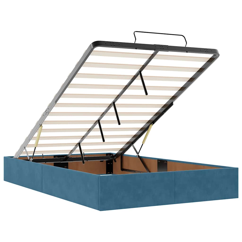 Ottoman bed met matrassen en LED's 120x200cm fluweel is nu te koop bij PeponiXL, paradijselijk wonen!
