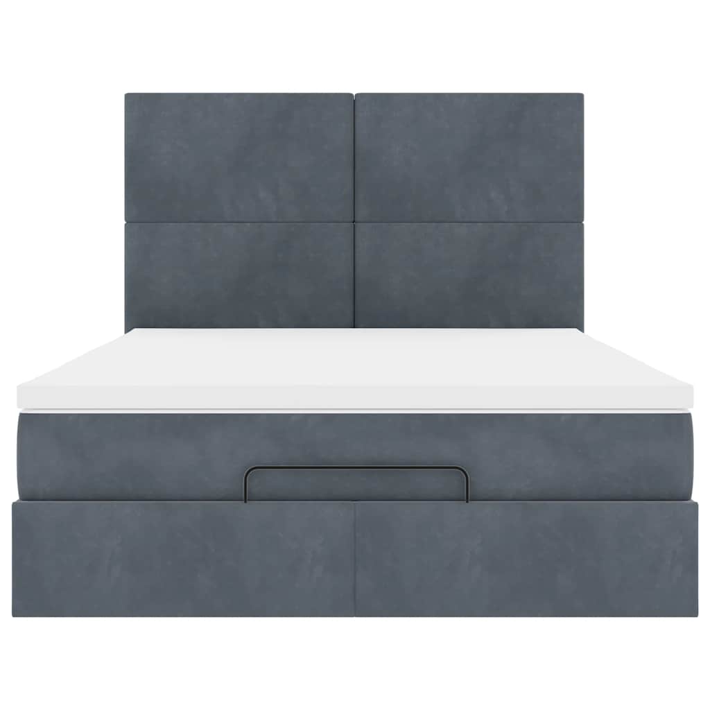 Ottoman bed met matrassen en LED's 140x190cm fluweel is nu te koop bij PeponiXL, paradijselijk wonen!