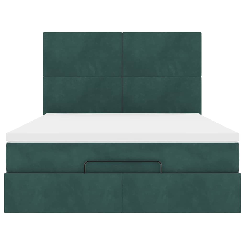 Ottoman bed met matrassen en LED's 140x190cm fluweel is nu te koop bij PeponiXL, paradijselijk wonen!
