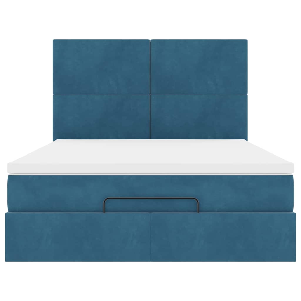 Ottoman bed met matrassen en LED's 140x190cm fluweel is nu te koop bij PeponiXL, paradijselijk wonen!