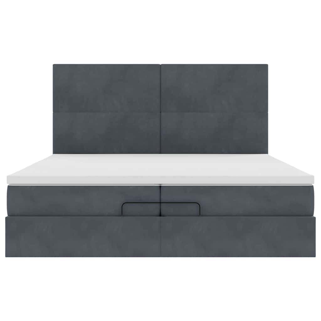 Ottoman bed met matrassen en LED's 200x200cm fluweel is nu te koop bij PeponiXL, paradijselijk wonen!