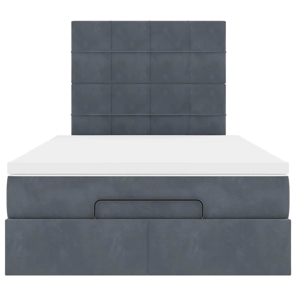 Ottoman bed met matrassen en LED's 120x190cm fluweel is nu te koop bij PeponiXL, paradijselijk wonen!
