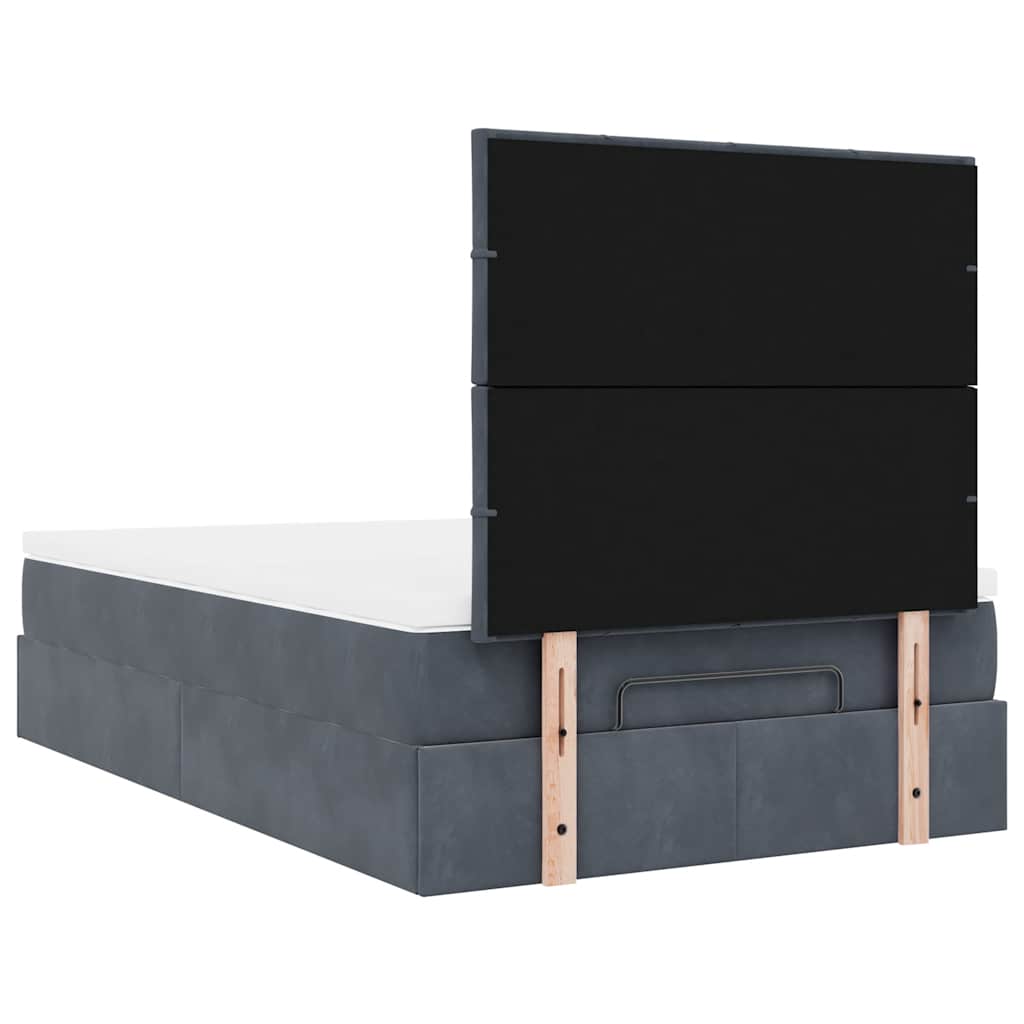 Ottoman bed met matrassen en LED's 120x190cm fluweel is nu te koop bij PeponiXL, paradijselijk wonen!