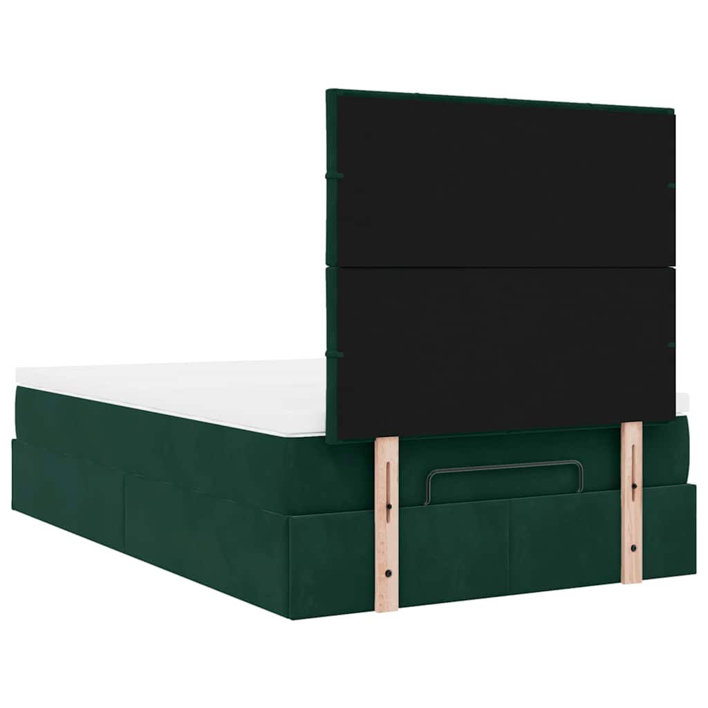 Ottoman bed met matrassen en LED's 120x190cm fluweel is nu te koop bij PeponiXL, paradijselijk wonen!