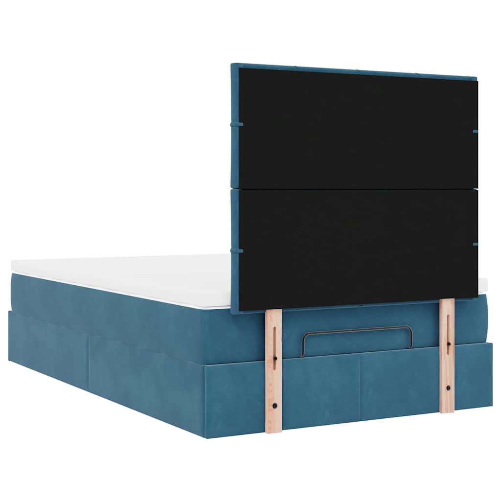 Ottoman bed met matrassen en LED's 120x190cm fluweel is nu te koop bij PeponiXL, paradijselijk wonen!