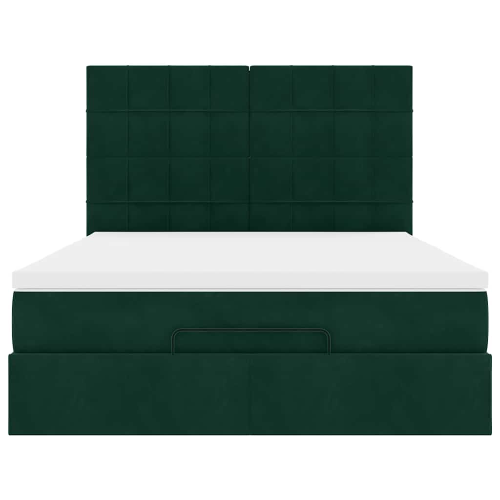 Ottoman bed met matrassen en LED's 140x190cm fluweel is nu te koop bij PeponiXL, paradijselijk wonen!