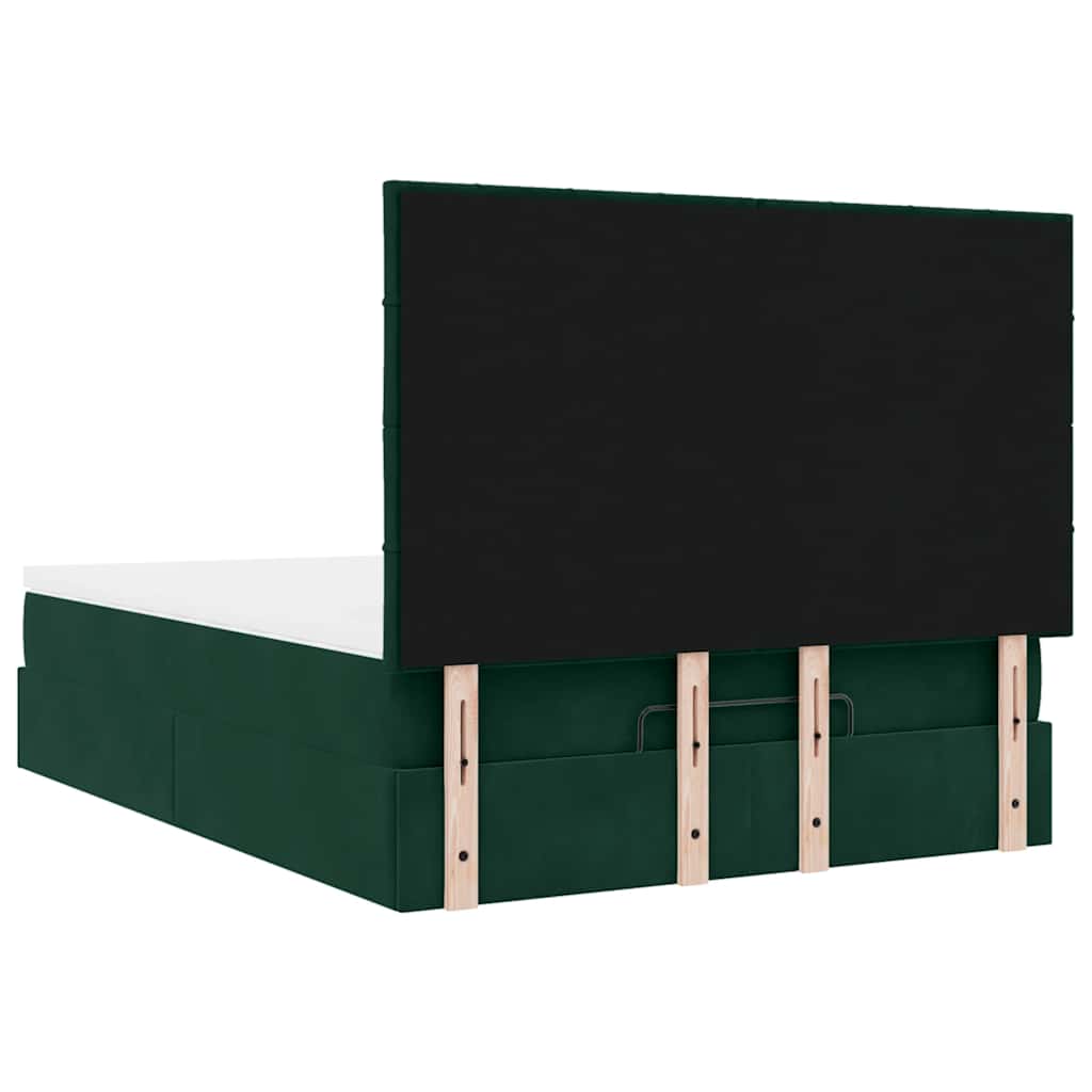 Ottoman bed met matrassen en LED's 140x190cm fluweel is nu te koop bij PeponiXL, paradijselijk wonen!