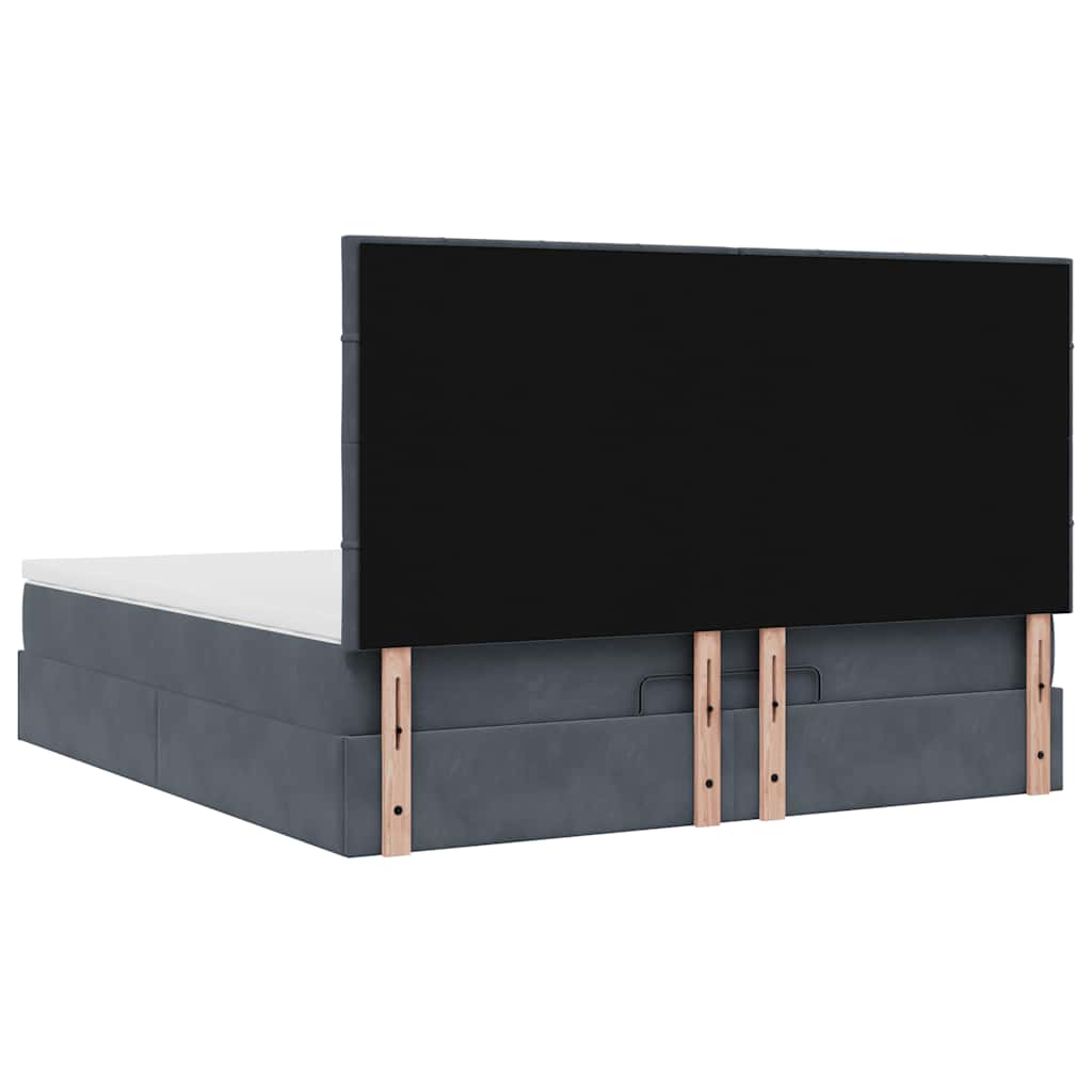Ottoman bed met matrassen en LED's 160x200cm fluweel is nu te koop bij PeponiXL, paradijselijk wonen!