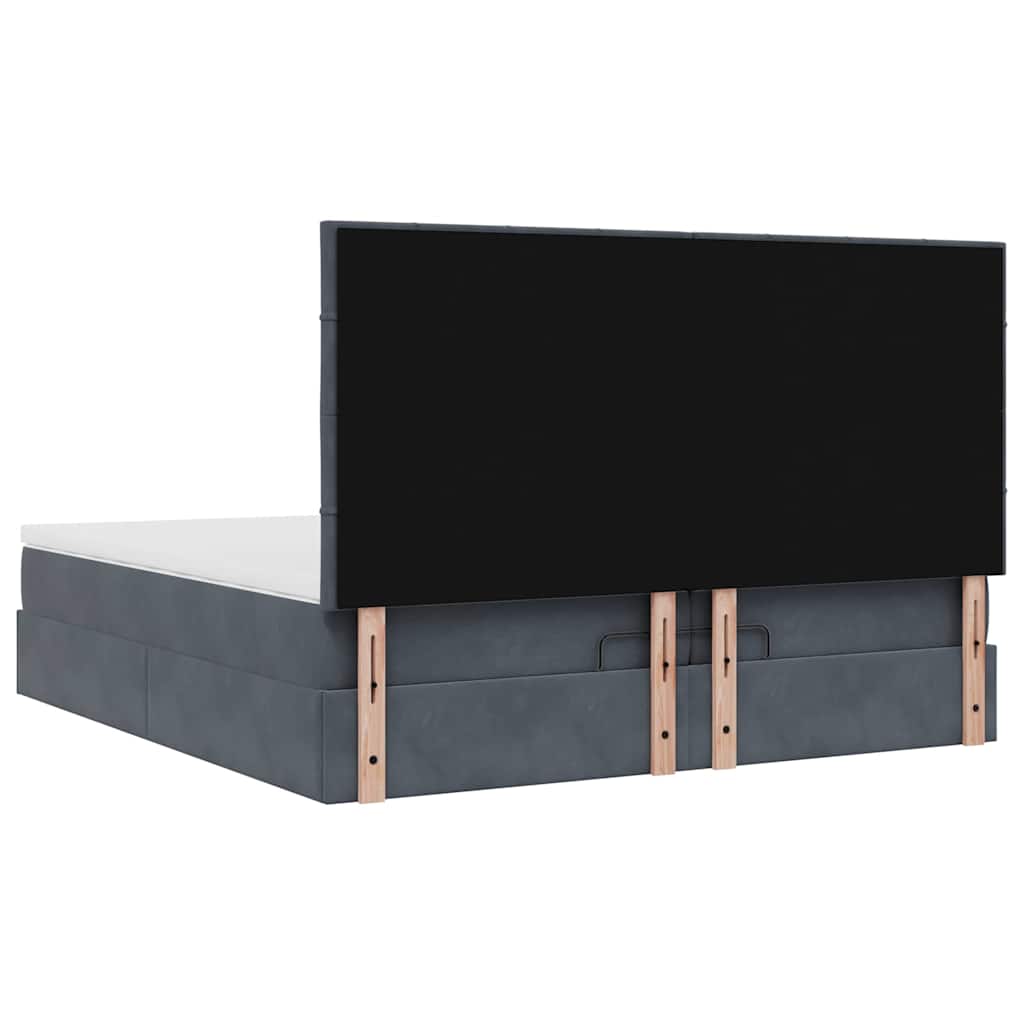 Ottoman bed met matrassen en LED's 200x200cm fluweel is nu te koop bij PeponiXL, paradijselijk wonen!