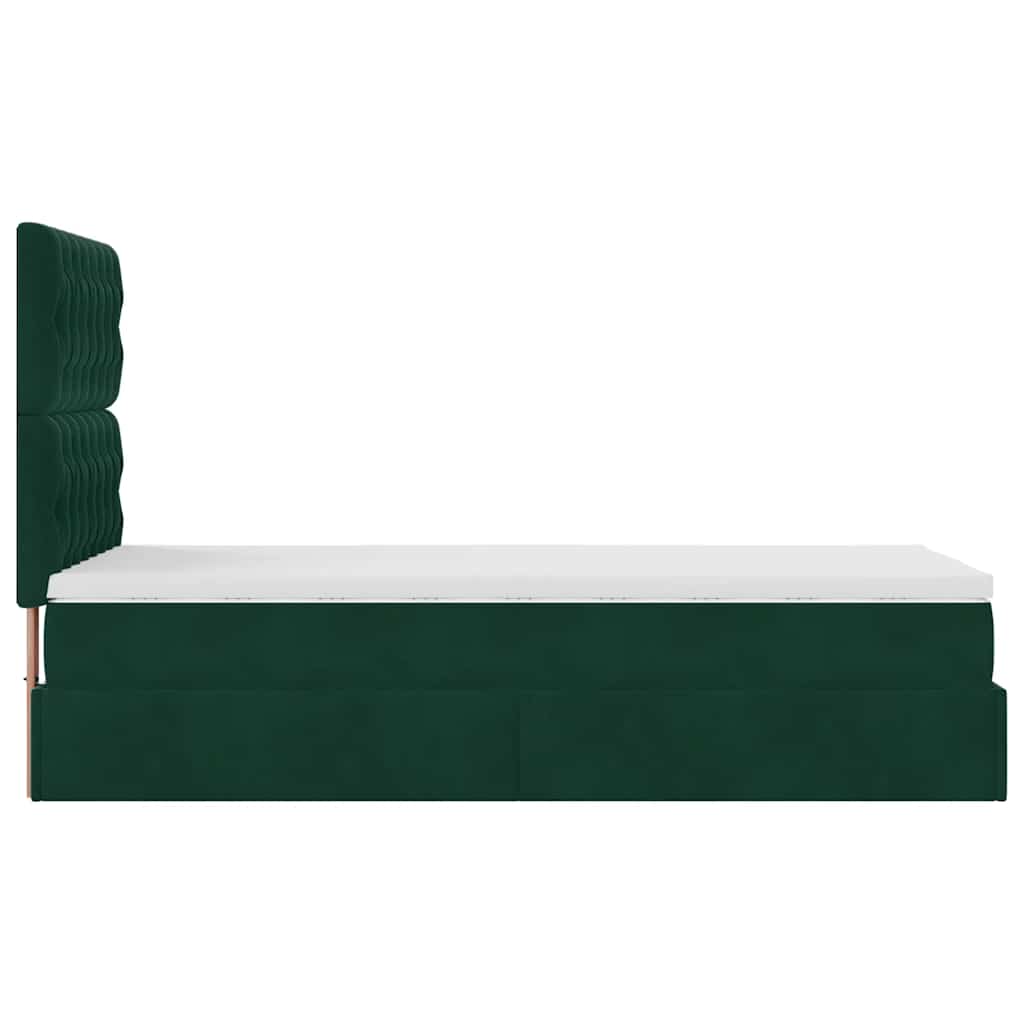 Ottoman bed met matrassen en LED's 100x200cm fluweel is nu te koop bij PeponiXL, paradijselijk wonen!
