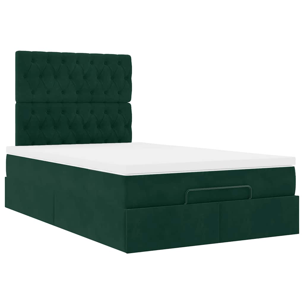 Ottoman bed met matrassen en LED's 120x190cm fluweel is nu te koop bij PeponiXL, paradijselijk wonen!