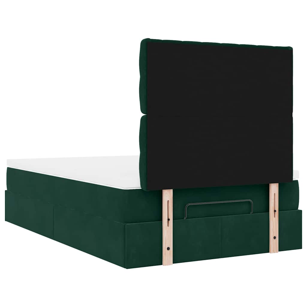 Ottoman bed met matrassen en LED's 120x190cm fluweel is nu te koop bij PeponiXL, paradijselijk wonen!