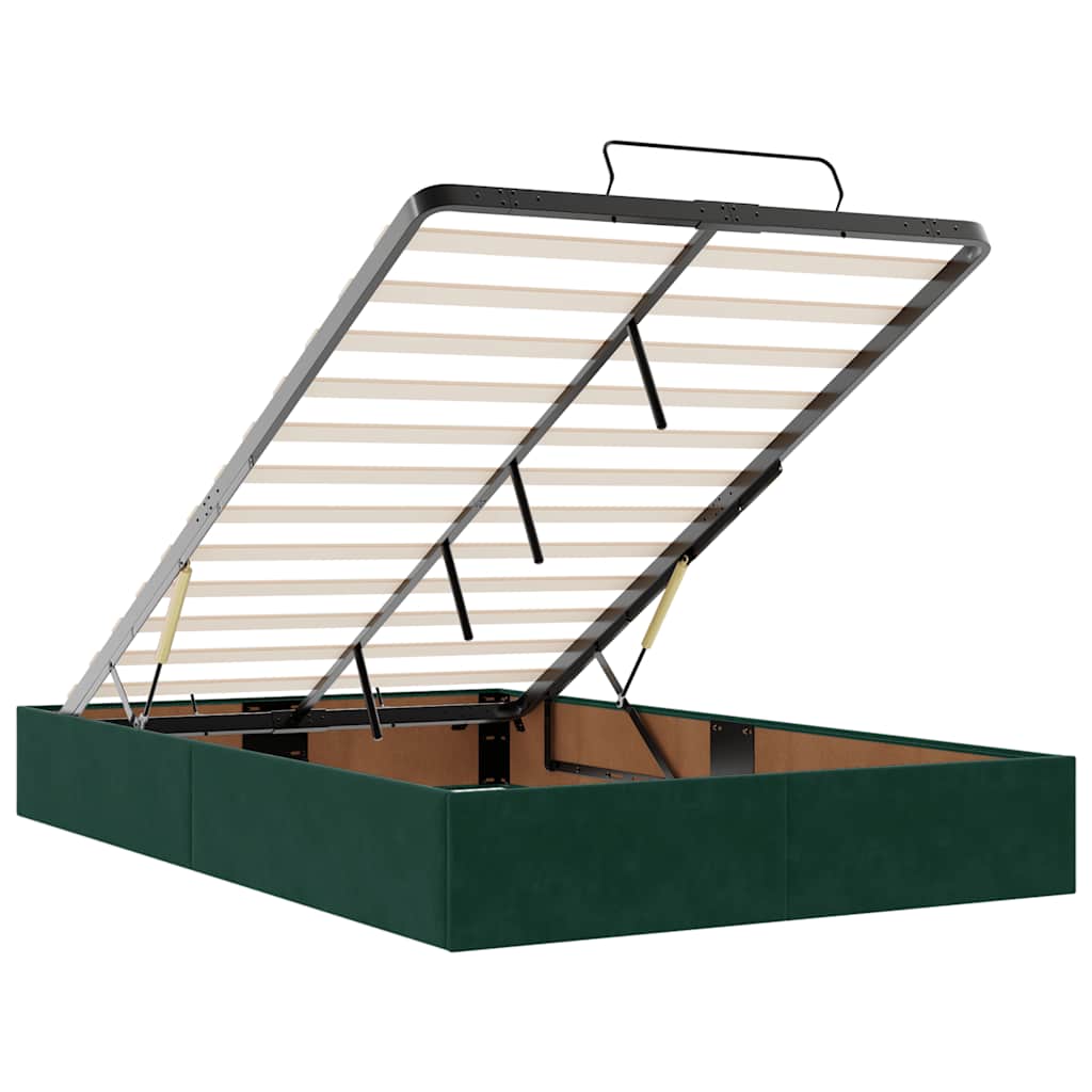Ottoman bed met matrassen en LED's 120x190cm fluweel is nu te koop bij PeponiXL, paradijselijk wonen!