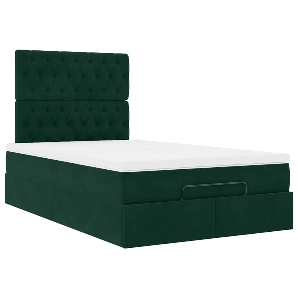 Ottoman bed met matrassen en LED's 120x200cm fluweel is nu te koop bij PeponiXL, paradijselijk wonen!