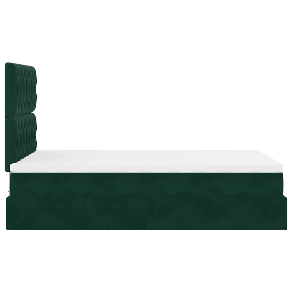 Ottoman bed met matrassen en LED's 120x200cm fluweel is nu te koop bij PeponiXL, paradijselijk wonen!