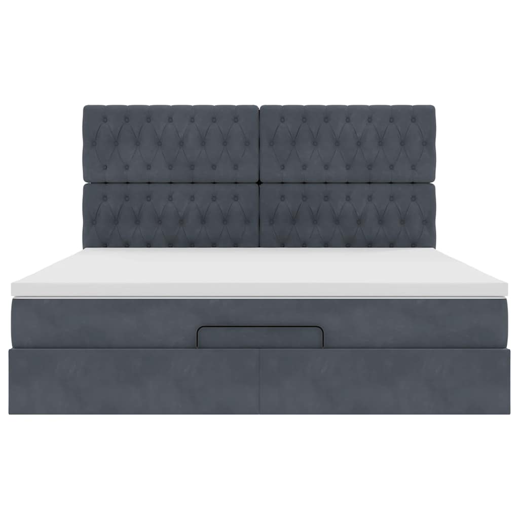Ottoman bed met matrassen en LED's 180x200cm fluweel is nu te koop bij PeponiXL, paradijselijk wonen!