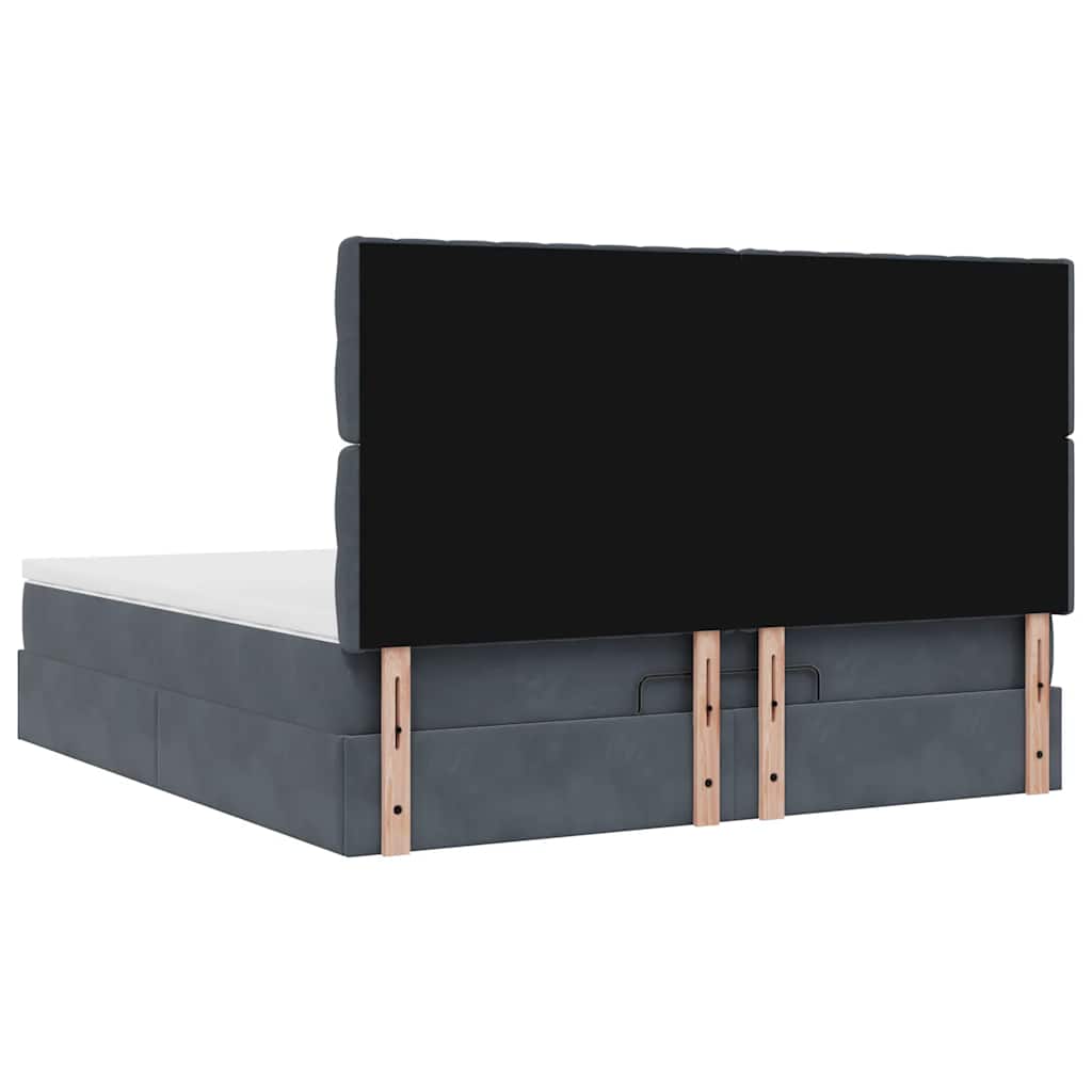 Ottoman bed met matrassen en LED's 180x200cm fluweel is nu te koop bij PeponiXL, paradijselijk wonen!