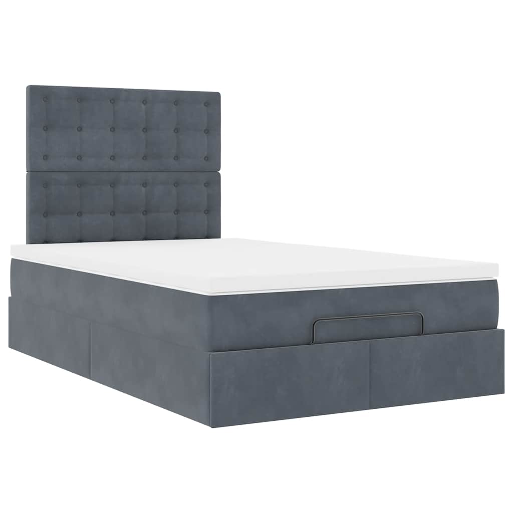 Ottoman bed met matrassen en LED's 120x190cm fluweel is nu te koop bij PeponiXL, paradijselijk wonen!