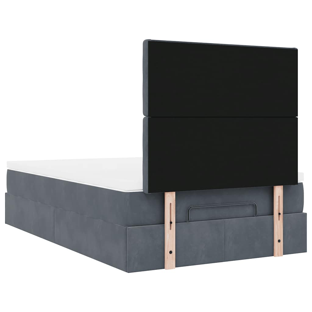 Ottoman bed met matrassen en LED's 120x190cm fluweel is nu te koop bij PeponiXL, paradijselijk wonen!