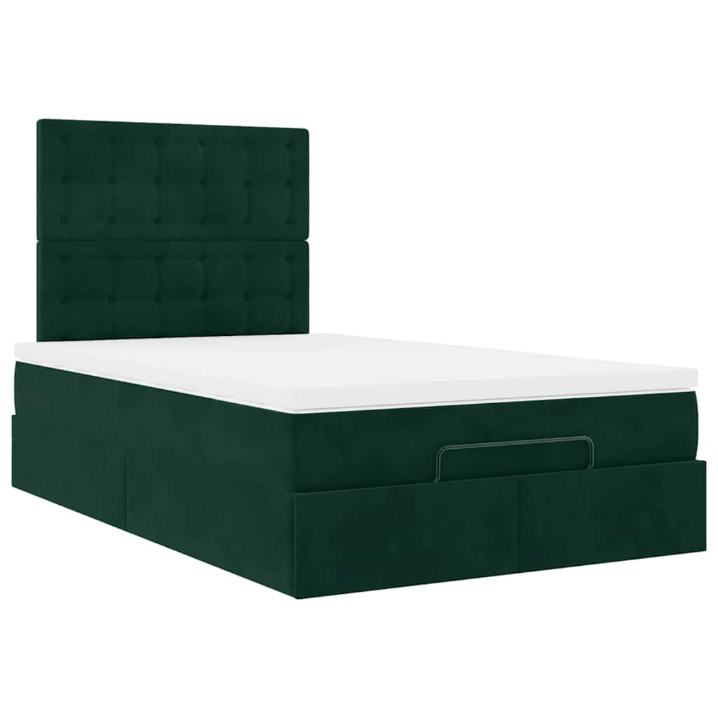 Ottoman bed met matrassen en LED's 120x190cm fluweel is nu te koop bij PeponiXL, paradijselijk wonen!