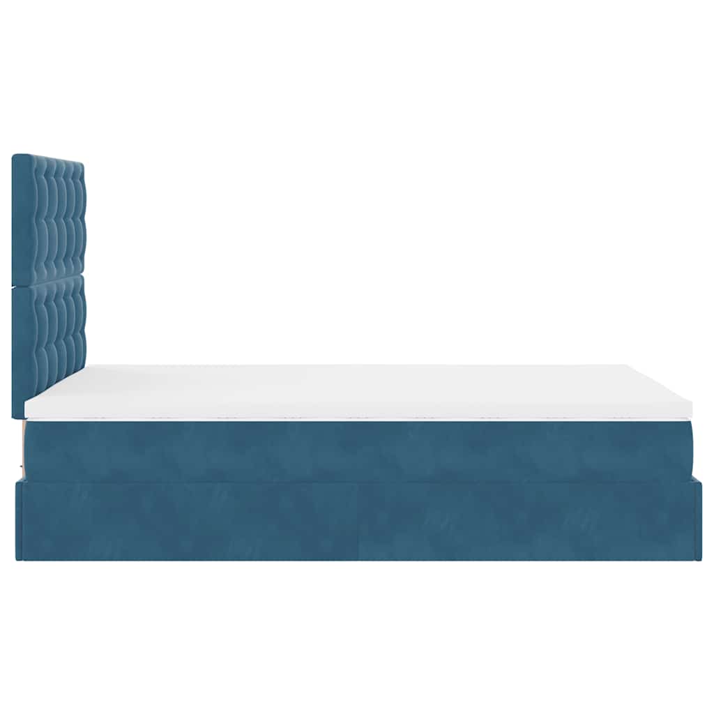 Ottoman bed met matrassen en LED's 120x190cm fluweel is nu te koop bij PeponiXL, paradijselijk wonen!