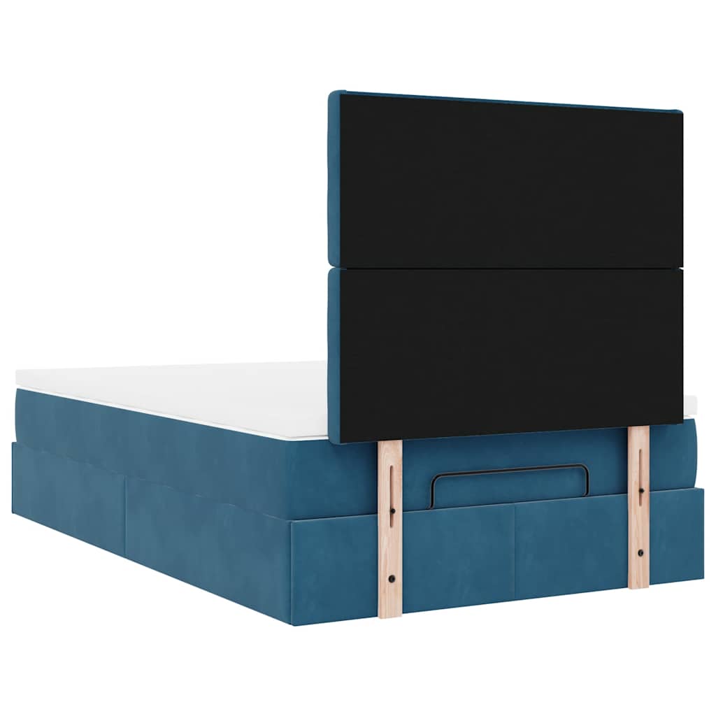 Ottoman bed met matrassen en LED's 120x190cm fluweel is nu te koop bij PeponiXL, paradijselijk wonen!