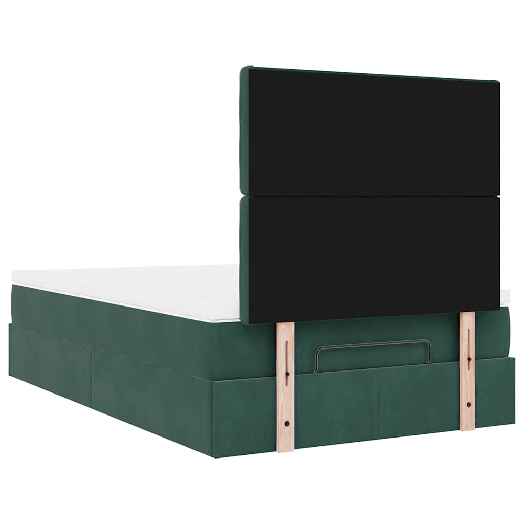 Ottoman bed met matrassen en LED's 120x200cm fluweel is nu te koop bij PeponiXL, paradijselijk wonen!
