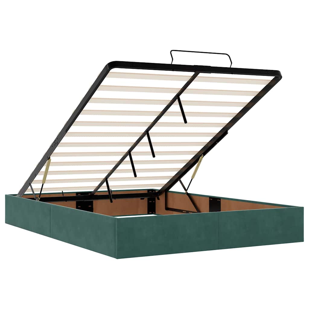 Ottoman bed met matrassen en LED's 140x190cm fluweel is nu te koop bij PeponiXL, paradijselijk wonen!