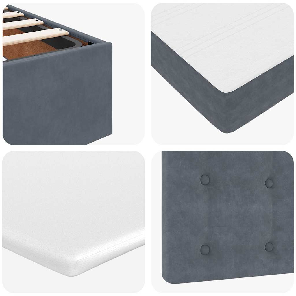 Ottoman bed met matrassen en LED's 160x200cm fluweel is nu te koop bij PeponiXL, paradijselijk wonen!