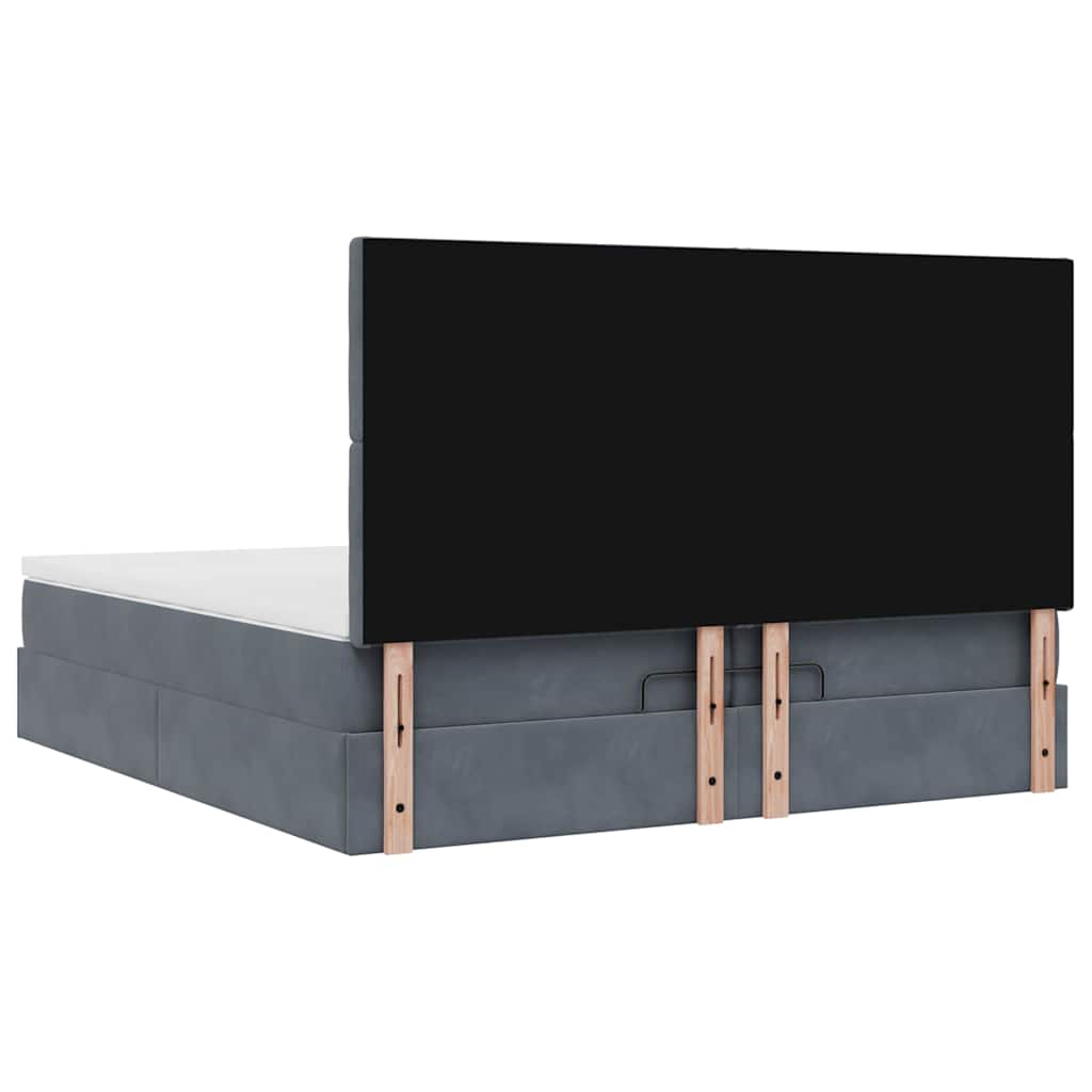 Ottoman bed met matrassen en LED's 200x200cm fluweel is nu te koop bij PeponiXL, paradijselijk wonen!
