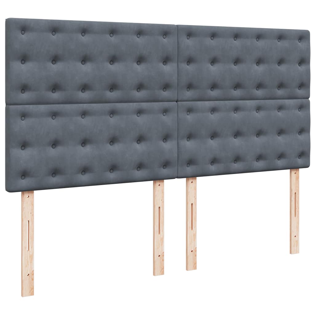 Ottoman bed met matrassen en LED's 200x200cm fluweel is nu te koop bij PeponiXL, paradijselijk wonen!