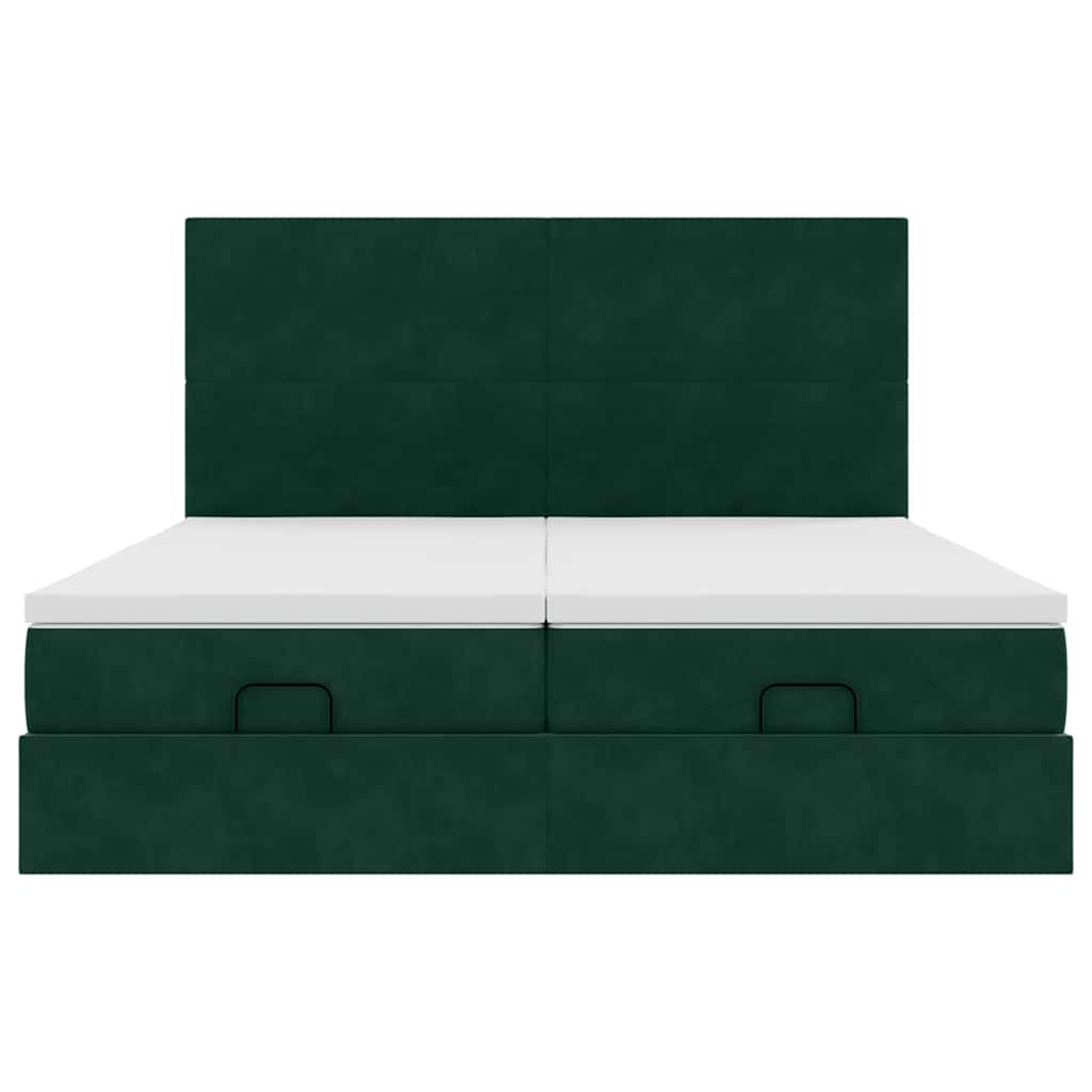 Ottoman bed met matrassen en LED's 200x200cm fluweel is nu te koop bij PeponiXL, paradijselijk wonen!