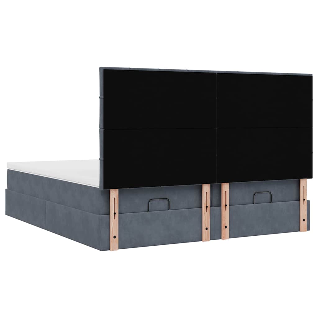 Ottoman bed met matrassen en LED's 160x200cm fluweel is nu te koop bij PeponiXL, paradijselijk wonen!