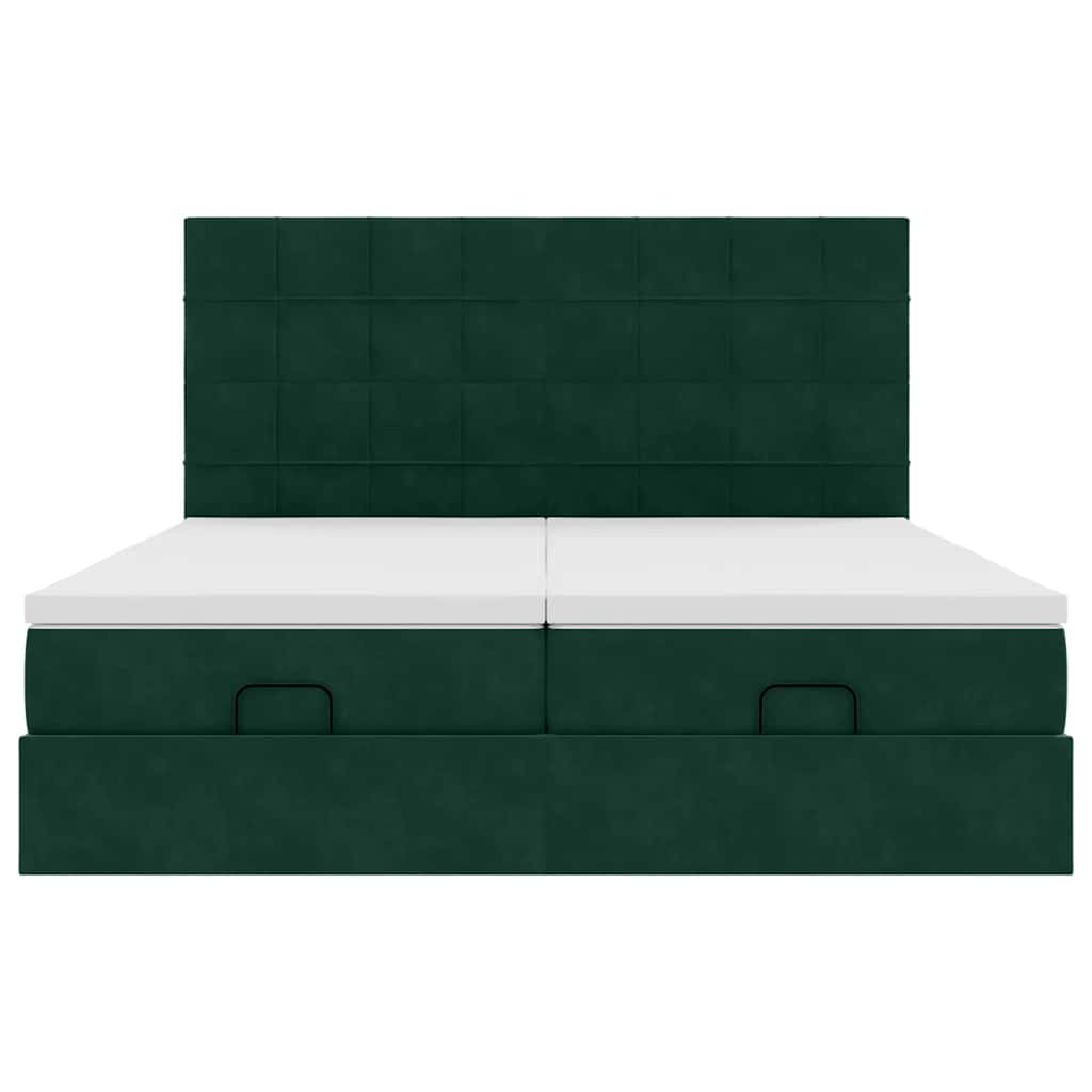 Ottoman bed met matrassen en LED's 180x200cm fluweel is nu te koop bij PeponiXL, paradijselijk wonen!
