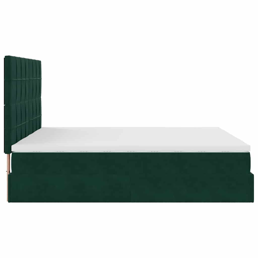 Ottoman bed met matrassen en LED's 200x200cm fluweel is nu te koop bij PeponiXL, paradijselijk wonen!