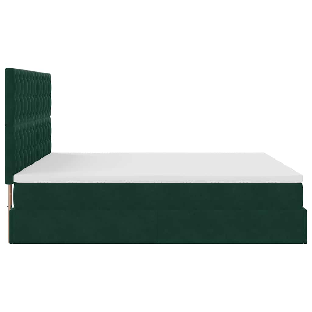 Ottoman bed met matrassen en LED's 160x200cm fluweel is nu te koop bij PeponiXL, paradijselijk wonen!