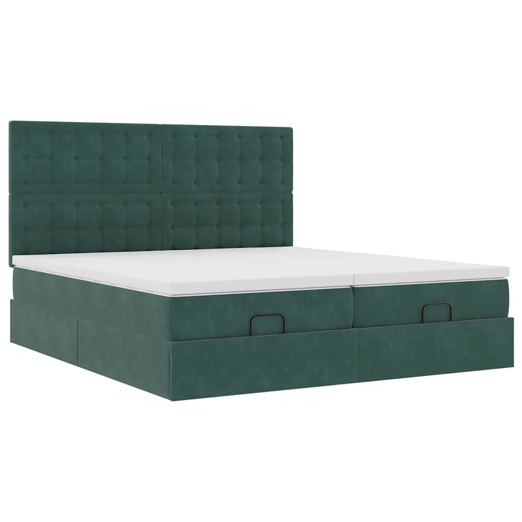 Ottoman bed met matrassen en LED's 180x200cm fluweel is nu te koop bij PeponiXL, paradijselijk wonen!