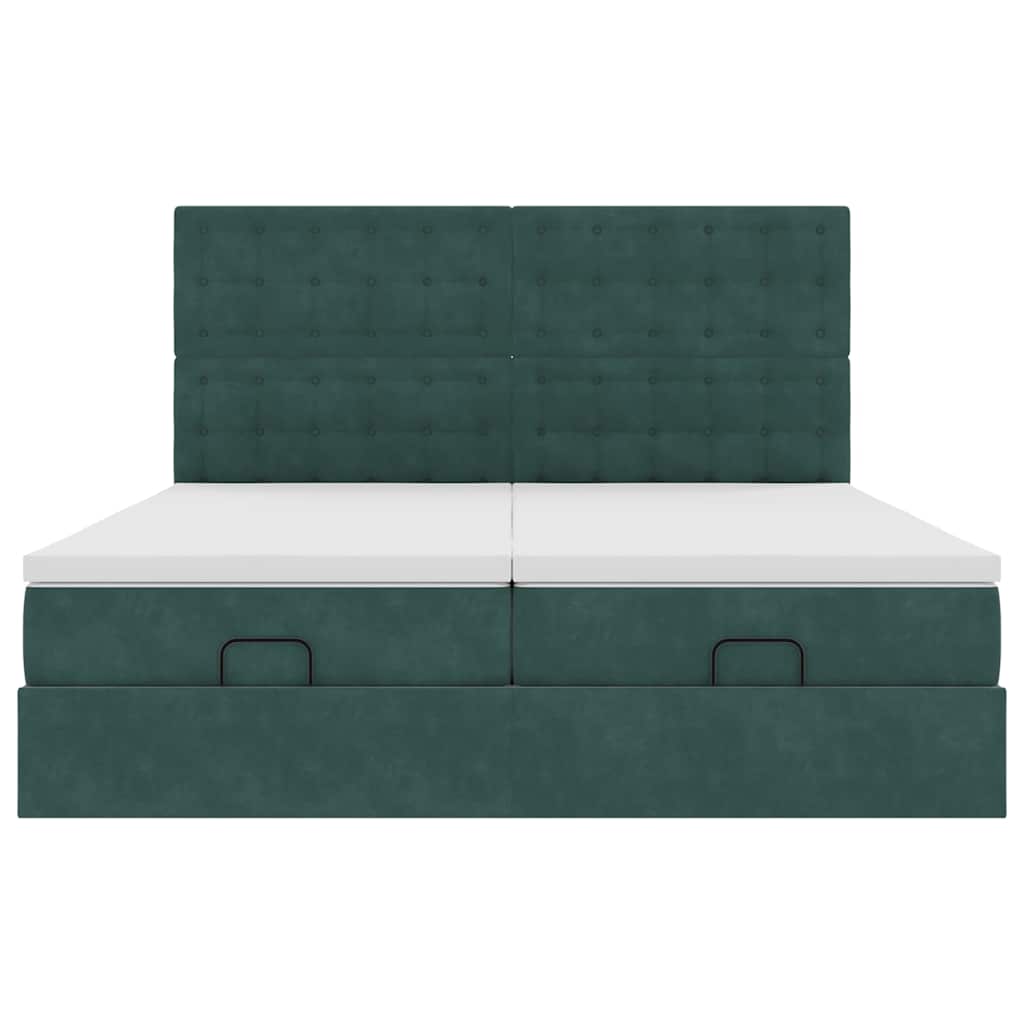 Ottoman bed met matrassen en LED's 180x200cm fluweel is nu te koop bij PeponiXL, paradijselijk wonen!