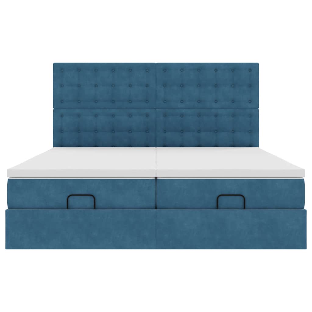 Ottoman bed met matrassen en LED's 180x200cm fluweel is nu te koop bij PeponiXL, paradijselijk wonen!