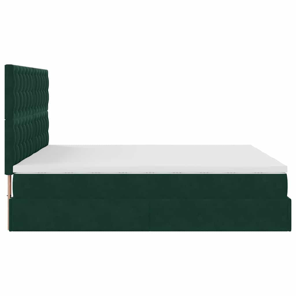 Ottoman bed met matrassen en LED's 200x200cm fluweel is nu te koop bij PeponiXL, paradijselijk wonen!
