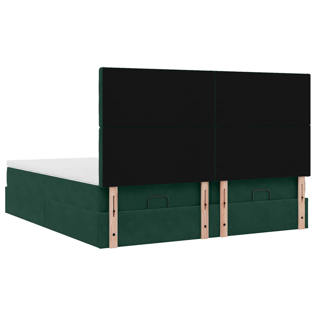 Ottoman bed met matrassen en LED's 200x200cm fluweel is nu te koop bij PeponiXL, paradijselijk wonen!