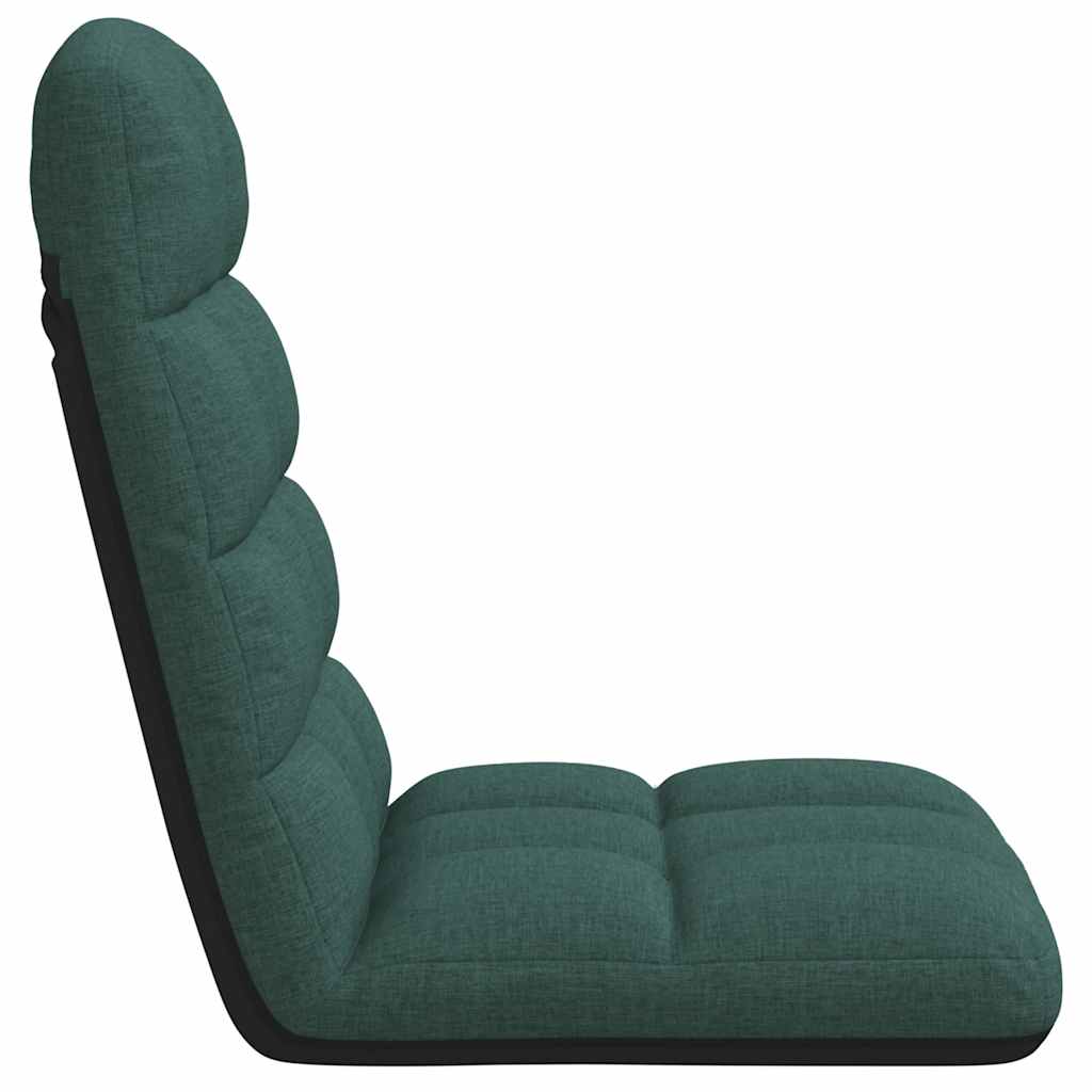 Opvouwbare vloerstoel donkergroen 71x51x62 cm stof is nu te koop bij PeponiXL, paradijselijk wonen!