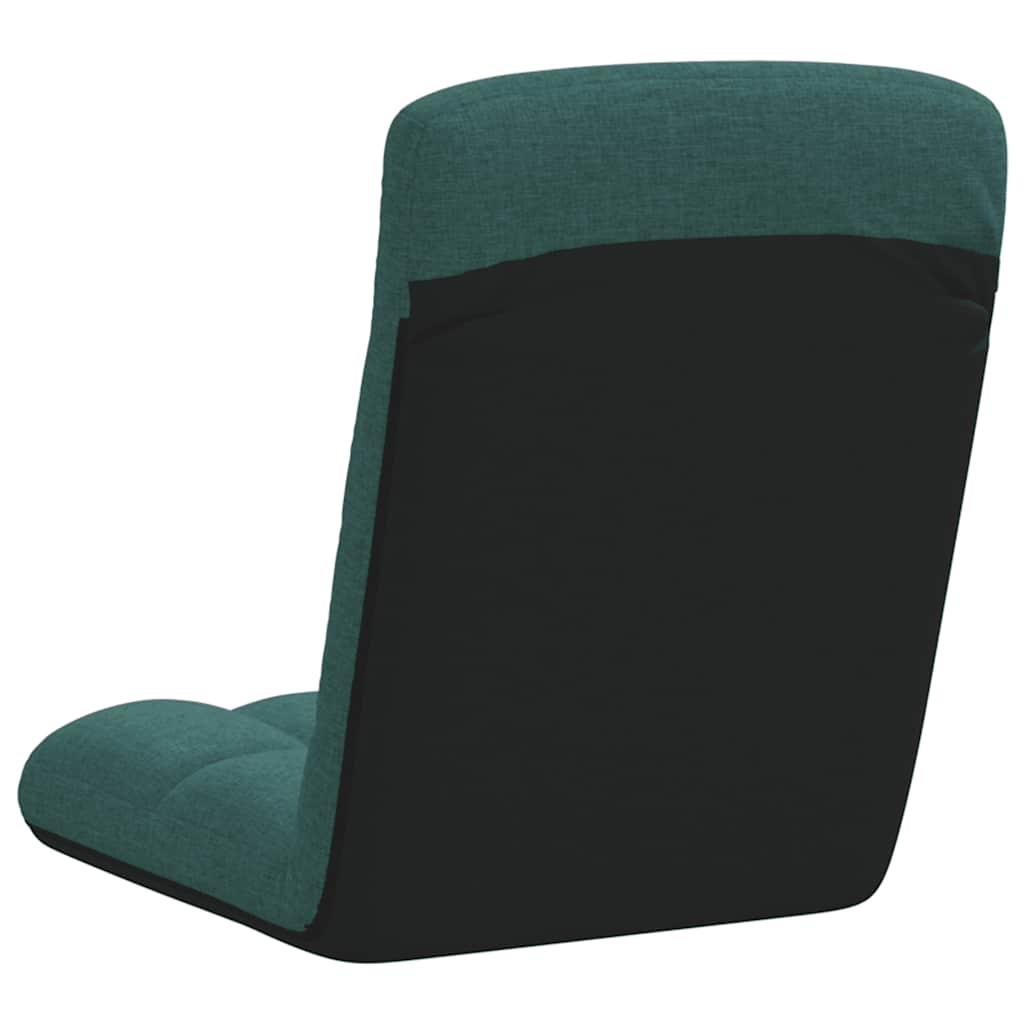 Opvouwbare vloerstoel donkergroen 71x51x62 cm stof is nu te koop bij PeponiXL, paradijselijk wonen!