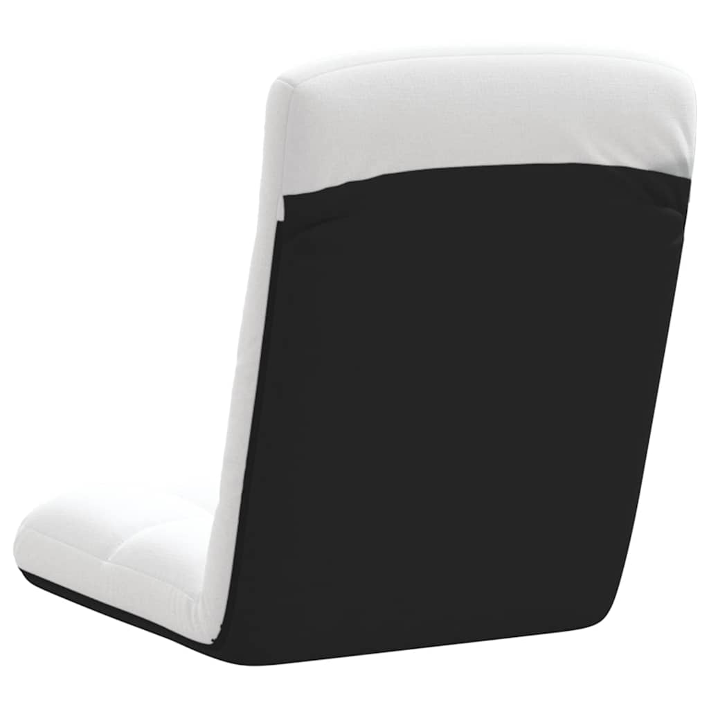 Vloerstoel inklapbaar 71x51x62 cm stof wit is nu te koop bij PeponiXL, paradijselijk wonen!