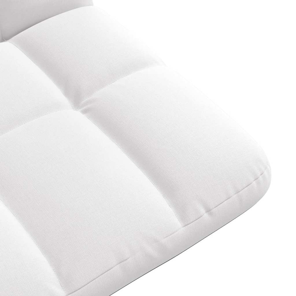 Vloerstoel inklapbaar 71x51x62 cm stof wit is nu te koop bij PeponiXL, paradijselijk wonen!