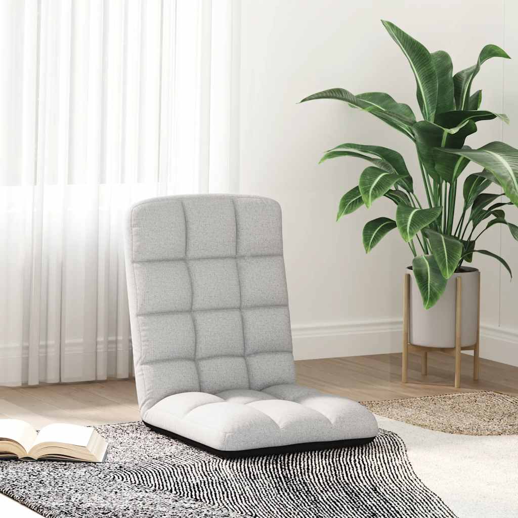 Opvouwbare vloerstoel Cloud Grey 71x51x62 cm Stof is nu te koop bij PeponiXL, paradijselijk wonen!