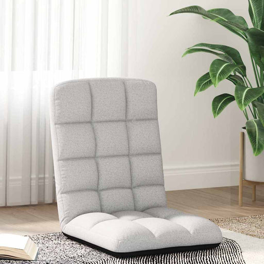 Opvouwbare vloerstoel 71x51x62 cm stof wolkengrijs is nu te koop bij PeponiXL, paradijselijk wonen!